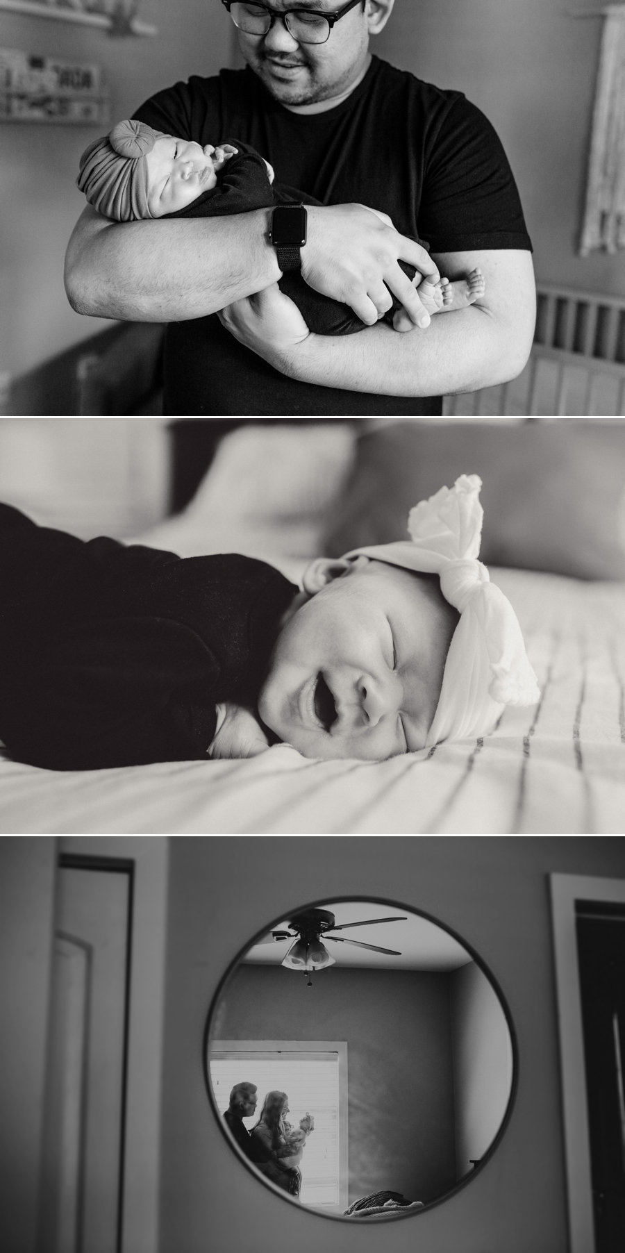 Newborn in home family session | loversoflove.com