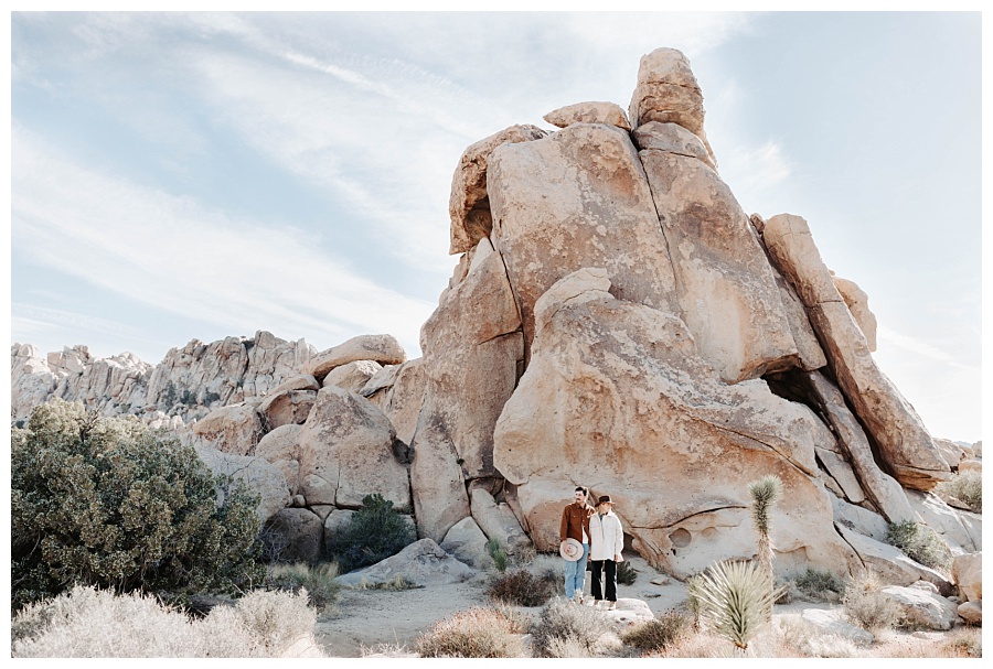 Joshua Tree National Park Engagement lovers of love
