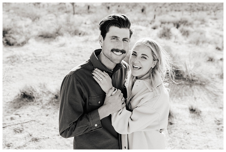 Joshua Tree National Park Engagement lovers of love